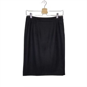 Zara Woman Black Knee Length Career Dark Academia Pencil Skirt